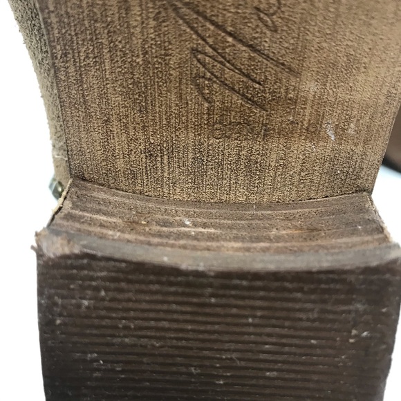 Marc Fisher Zen Studded Suede Ankle Bootie Tan6.5 - Picture 7 of 8